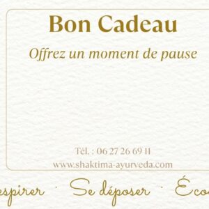 Carte cadeau pour massage et soin ayurvédique à Albi – Shaktima Ayurveda